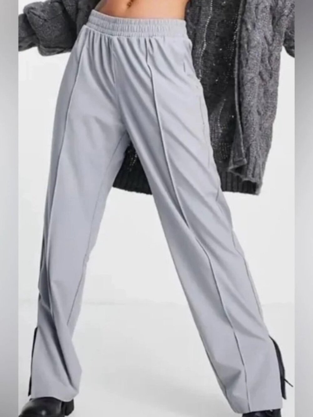 Abercrombie travel track pants in light blue S